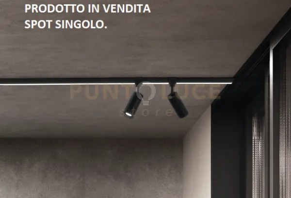 Spot ip65 led 9w 4000k 730lm nero d.4,5cm l.11,5cm outy