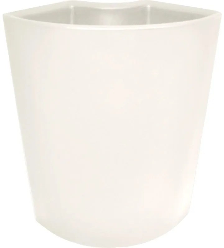 Vaso per piante e fiori IVREA in polietilene bianco H 77 cm L 61 x P 28 cm