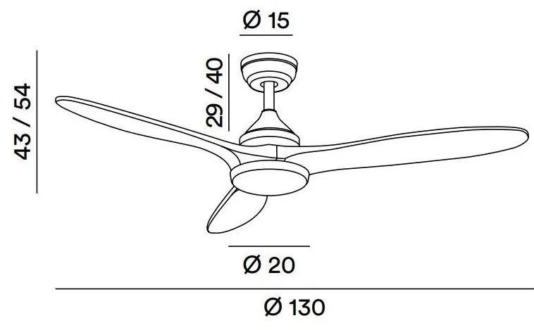 Ventilatore con struttura in metallo. Colore bianco opaco