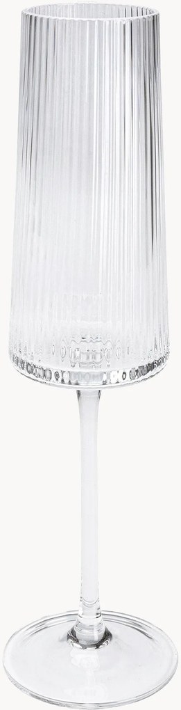 Set di 6 flute da champagne Riffle