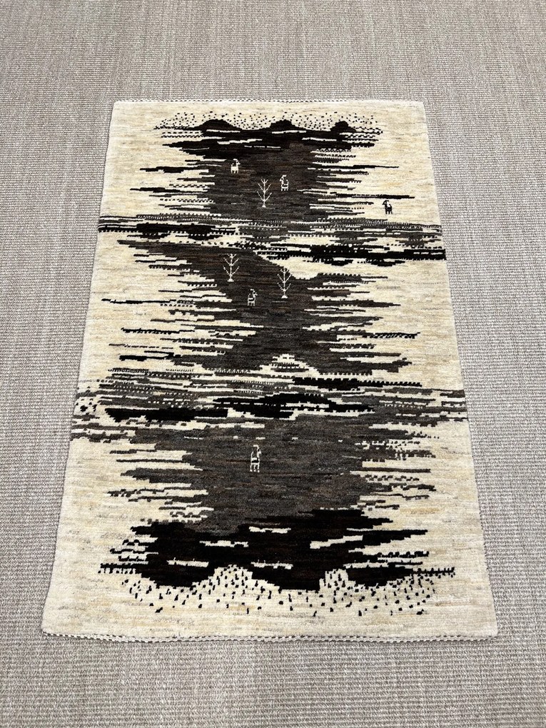 Loribaft Tappeto 130x80 Beige (Iran) Annodato A Mano