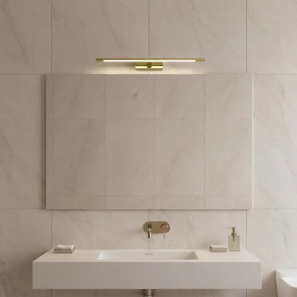 Luce LED per specchio da bagno KLIMT LED/12W/230V 3000/4000/6000K (temperatura colore selezionabile) 60 cm IP44 dorata