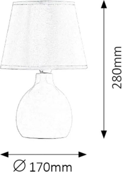 Rabalux 4476 - Lampada da tavolo INGRID 1xE14/40W/230V