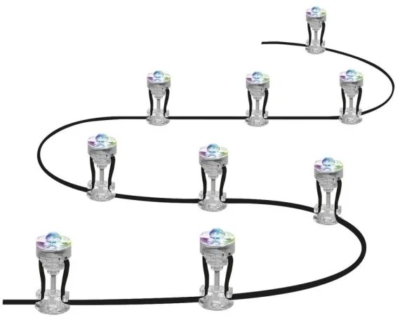 Ledvance - Set prolunga esterno LED RGB SMART+ 9xLED/2,5W/230V IP65 Wi-Fi