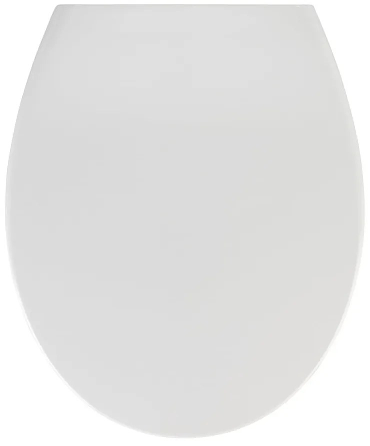 Sedile per wc bianco con chiusura facilitata , 44,5 x 37,5 cm Samos - Wenko