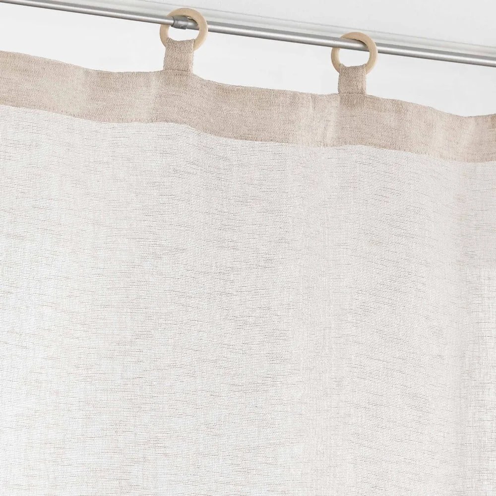 Tende sottili in set beige 2 pz 60x120 cm Minalisa - douceur d'intérieur