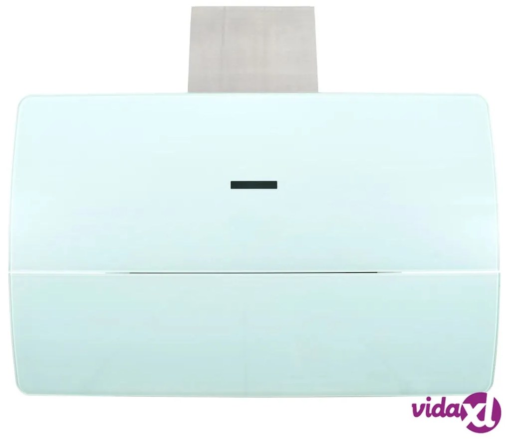 vidaXL Cappa Aspirante a Muro Acciaio Inox 756 m³/h 90 cm Bianca