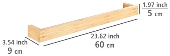 WENKO 24742100 - Porta asciugamani BAMBUSA 60 x 9 cm marrone