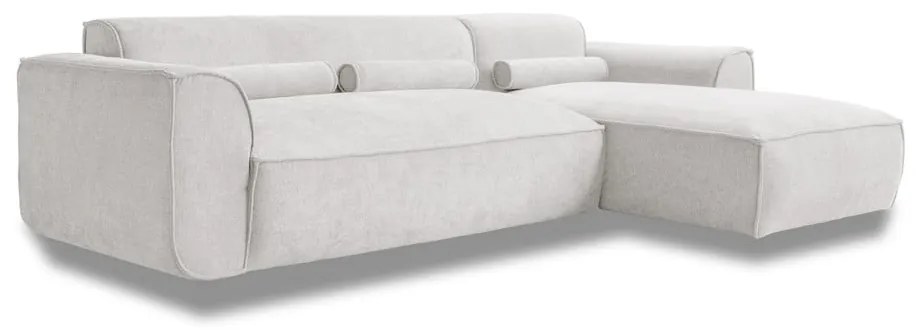 Divano angolare componibile bianco (con penisola a destra) Flex Felix – Miuform