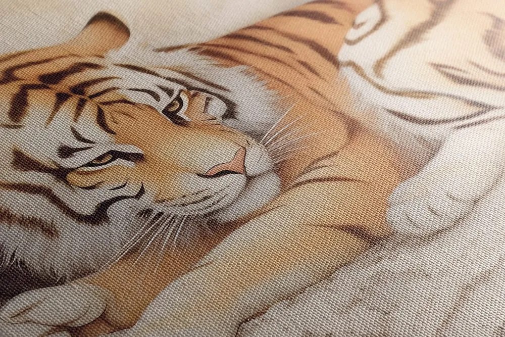 Stampa su tela – Tigre sognante