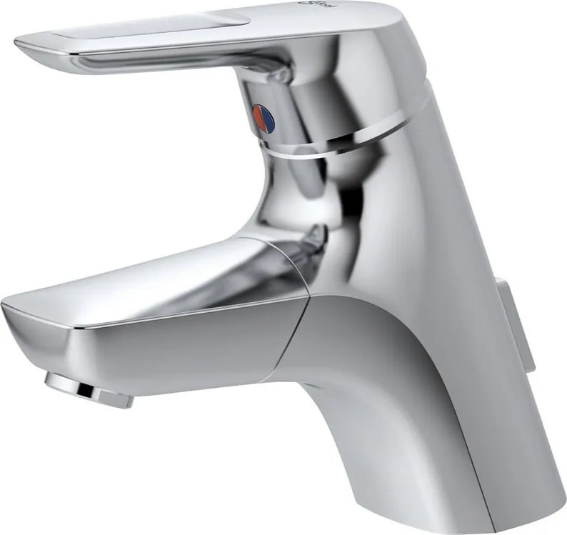 Rubinetto per lavabo estraibile Ceramix Blue cromo lucido