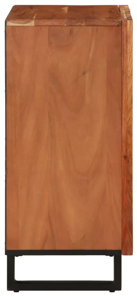 Credenza 60x34x75 cm in legno massello di acacia