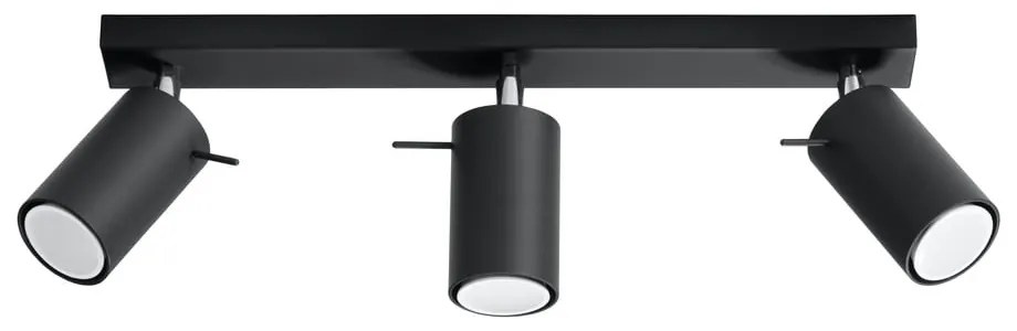 Plafoniera nera Etna - Sollux