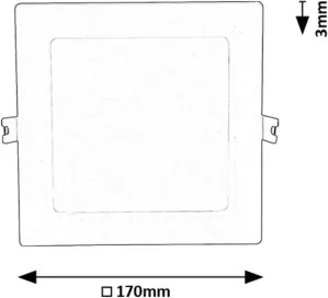 Rabalux 71238 - Lampada LED da incasso SHAUN LED/12W/230V 17x17 cm bianco