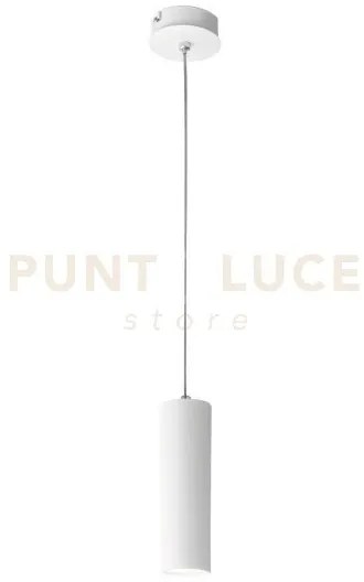 Gso001c- lampada a sospensione bianca in alluminio 1 luce led 3000k...