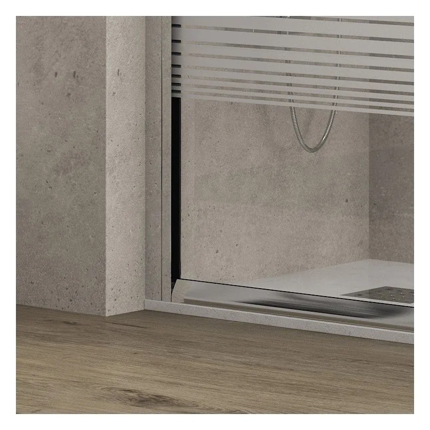 Kamalu - box doccia angolo 70x70 altezza 170cm vetro serigrafato k410