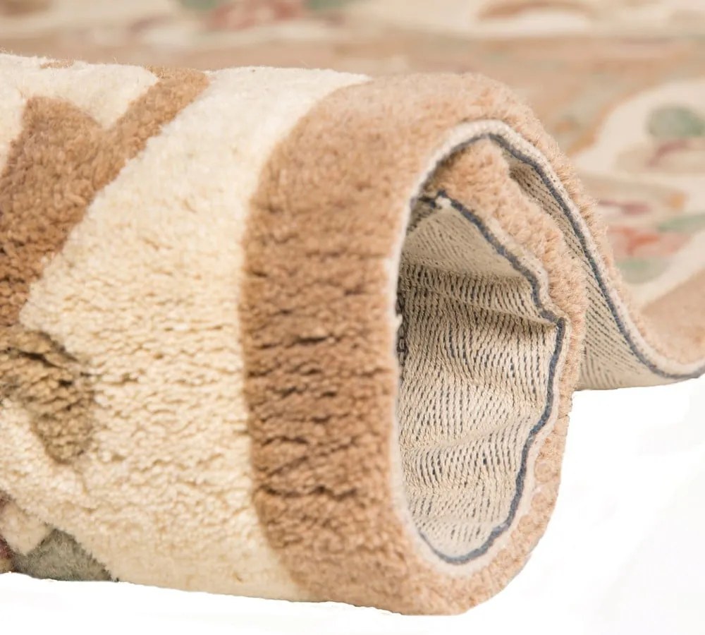 Tappeto in lana marrone 75x150 cm Aubusson - Flair Rugs
