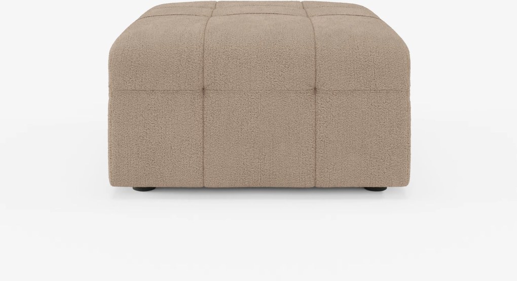 Mosaic pouf e modulo in bouclé - 96x77 cm design capitonné in tessuto smacchiabile T21