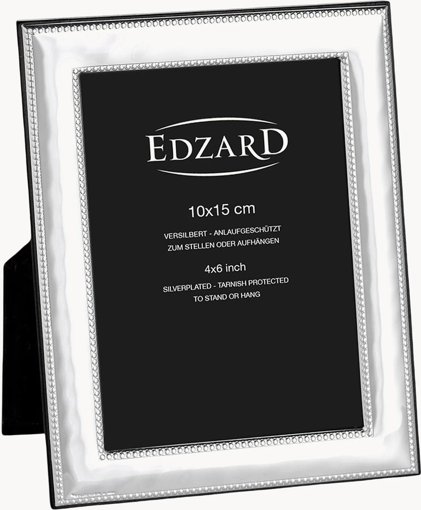 Cornice portafoto placcata in argento Montella