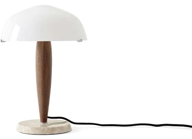 &Tradition - Herman SHY3 Lampada da Tavolo Opal/Oiled Walnut/Cream Marble &Tradition