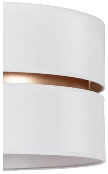 Duolla - Lampadario a sospensione con filo DUO 1xE27/15W/230V diametro 40 cm bianco/oro