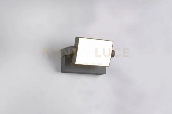 Kansas applique da esterno led  10w 1000lm, 3000k orientabile fusio...
