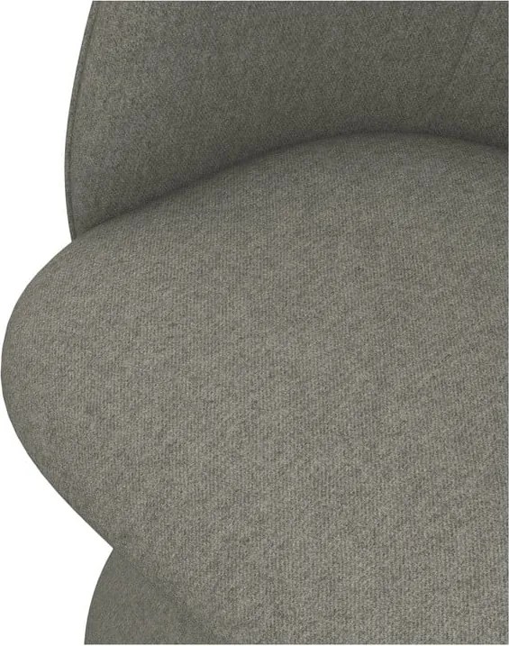 Sedia da pranzo grigia in imbottito Maia – Makamii