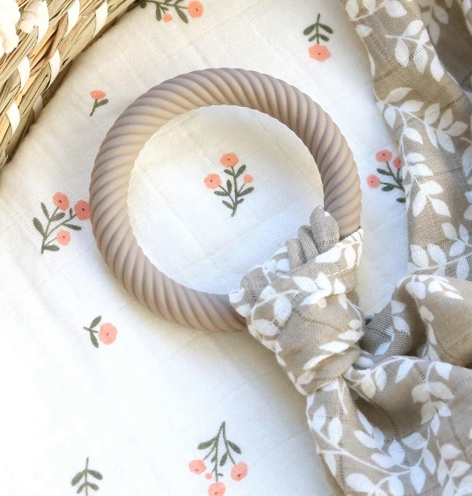 A Little Lovely Company - massaggiagengive in silicone - taupe, 2 pezzi