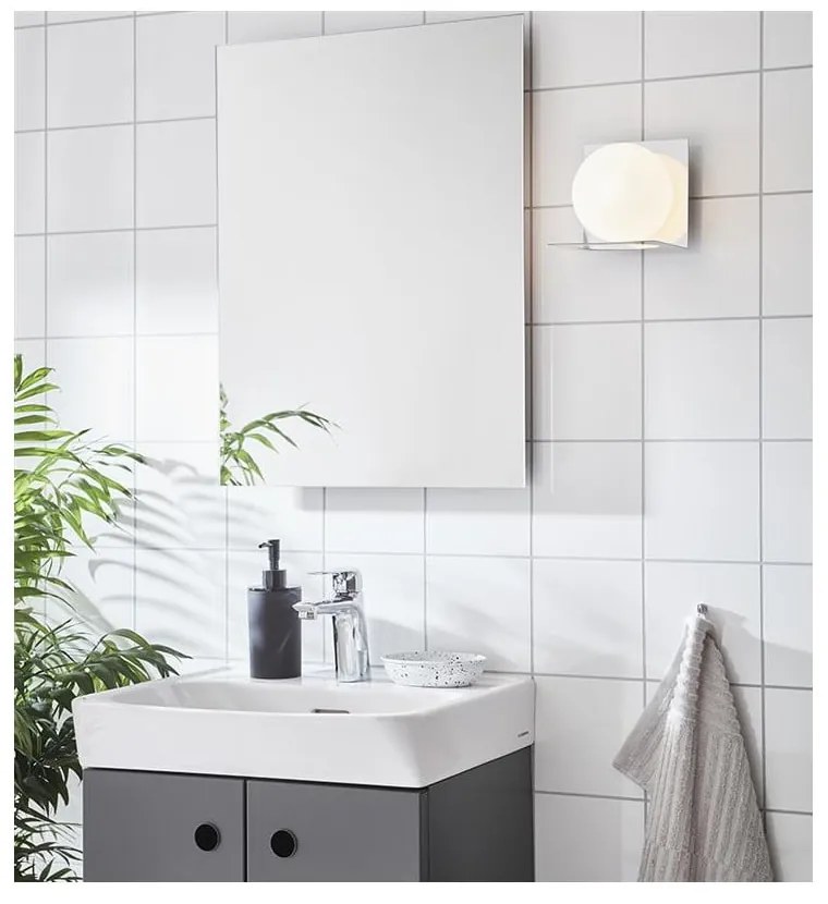 Lampada da parete in argento Zenit - Markslöjd