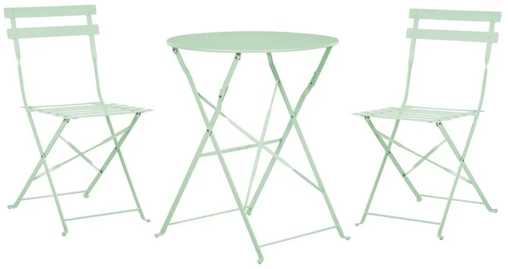 Set da balcone acciaio menta FIORI Beliani