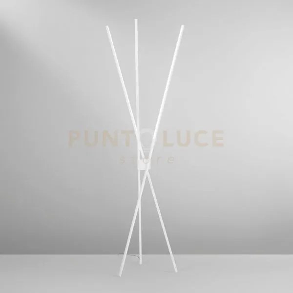 Piantana led shanghai bianca 31w 3990lm cct 3000k-4000k 49,5x49,5x1...