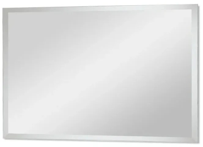 Specchio bagno 100x60 cm reversibile con bisellatura su bordo 2,5 cm