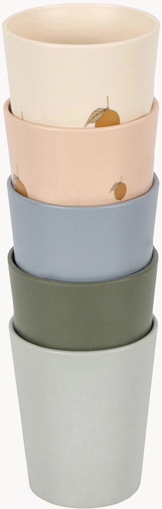 Set di 5 bicchieri per bambini Lemon
