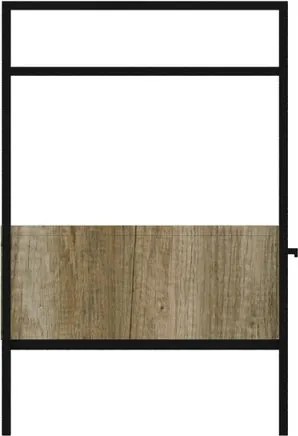 Cassetti in truciolare Alaqua COLAVENE L70xP50xH20 cm rovere naturale, per struttura in metallo