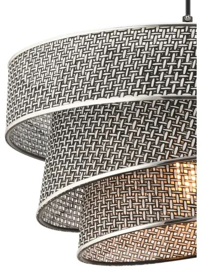 Lampadario a cavo COUPER 1xE27/60W/230V grigio/cromo lucido