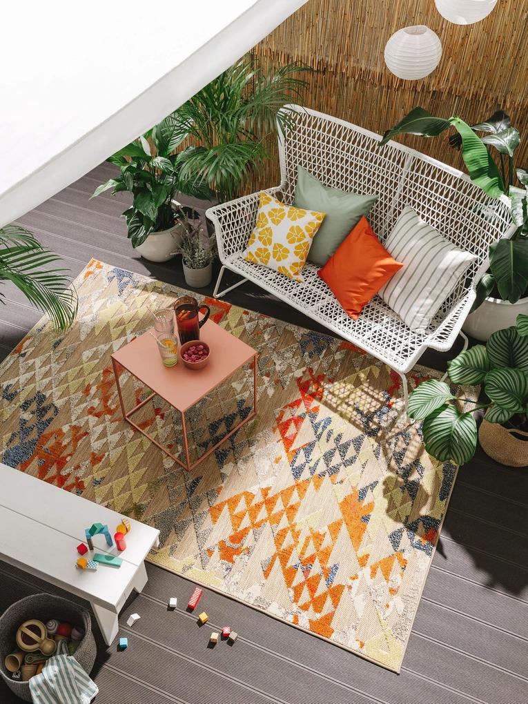 benuta Nest Tappeto per interno ed esterno Noelia Multicolor 120x170 cm - Tappeto outdoor per balcone, terrazzo e giardino