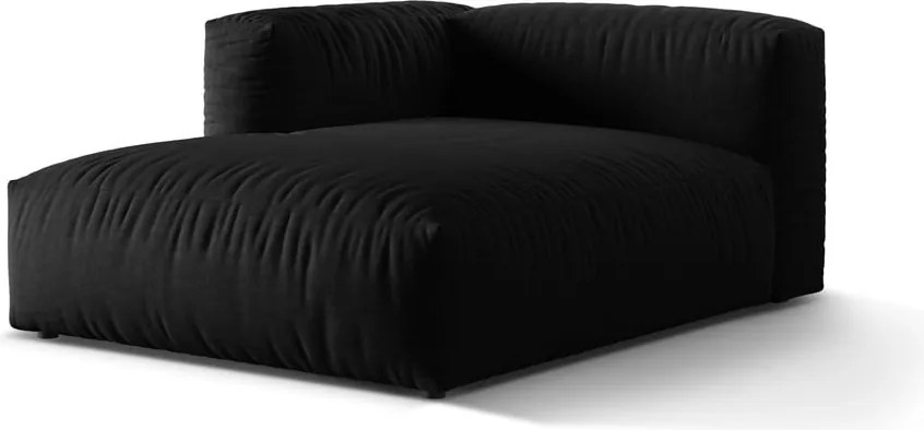 Modulo divano nero (angolo sinistro) Martina - Micadoni Home