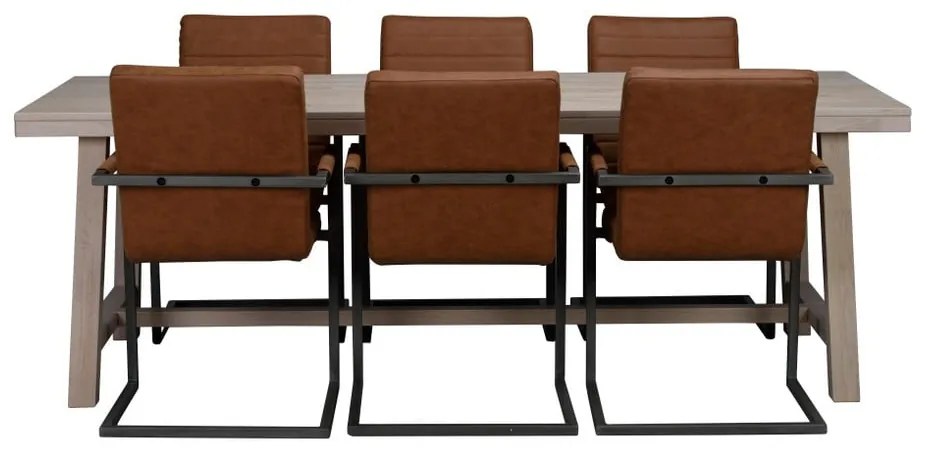 Tavolo da pranzo in rovere laccato opaco , 220 x 95 cm Brooklyn - Rowico