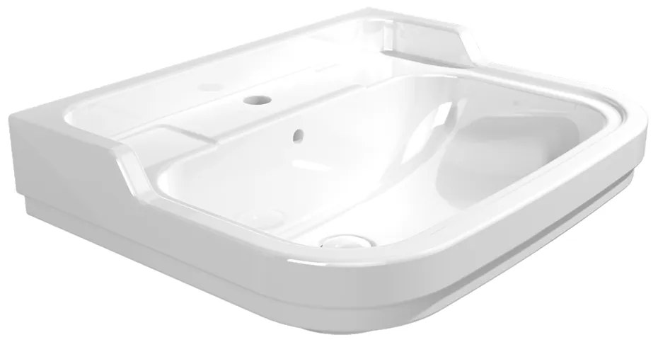 Ceramica flaminia efi 6007 lavabo 64x52 monoforo sospeso con troppopieno in ceramica bianco