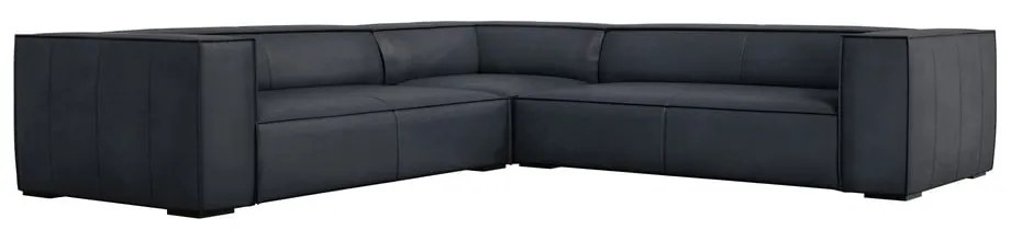 Divano angolare in pelle blu scuro (variabile) Madame - Windsor &amp; Co Sofas