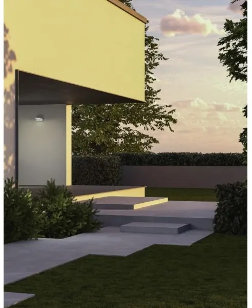 Redo 90587 - Lampada da esterno LED con sensore FLIP LED/20W/230V 3000K IP54 antracite