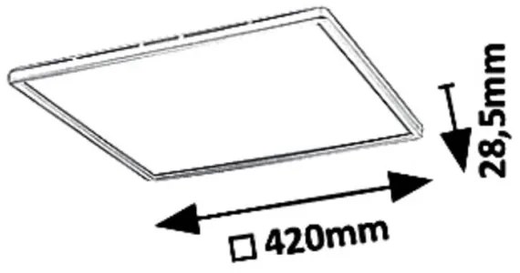 Rabalux 3430 - Plafoniera LED dimmerabile PAVEL LED/22W/230V