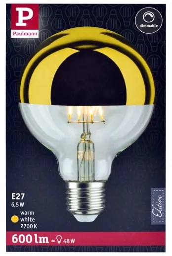 Lampadina LED dimmerabile con un mirror spherical cap E27/6,5W/230V - Paulmann 28675
