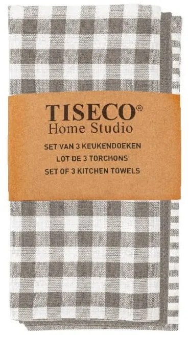 Asciugamani in cotone in set da 3 70x50 cm Lines - Tiseco Home Studio