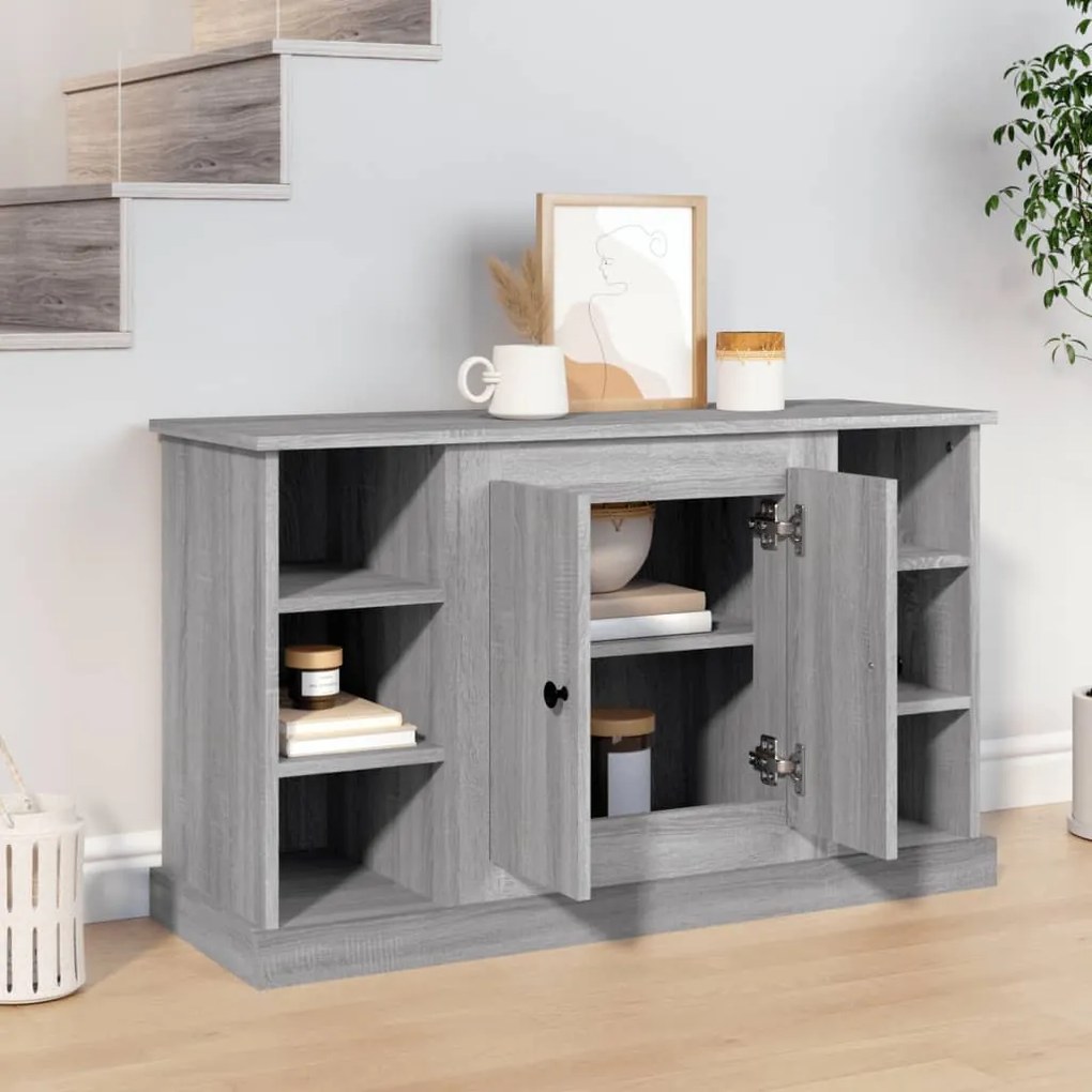 Credenza grigio sonoma 100x35,5x60 cm in legno multistrato