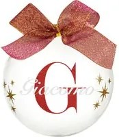 Pallina natale con nome Giacomo 10cm