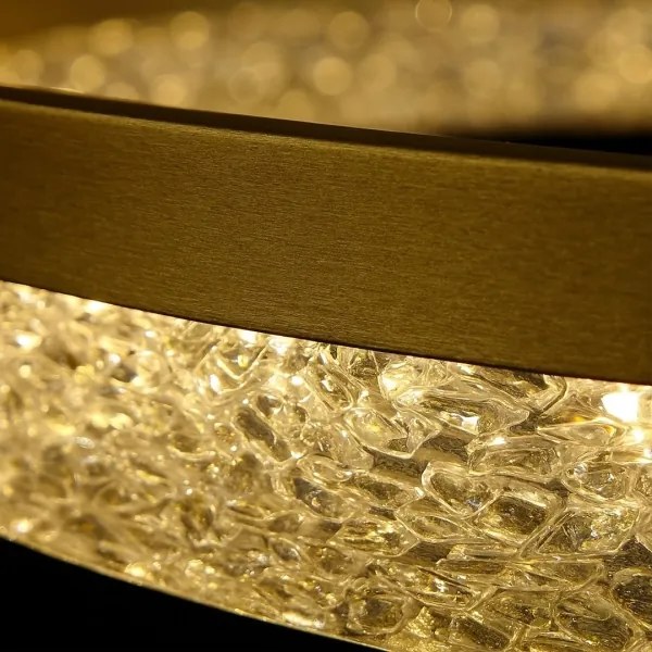 Lampadario LED sospeso con cavo GALA LED/25W/230V Ø 50 cm oro