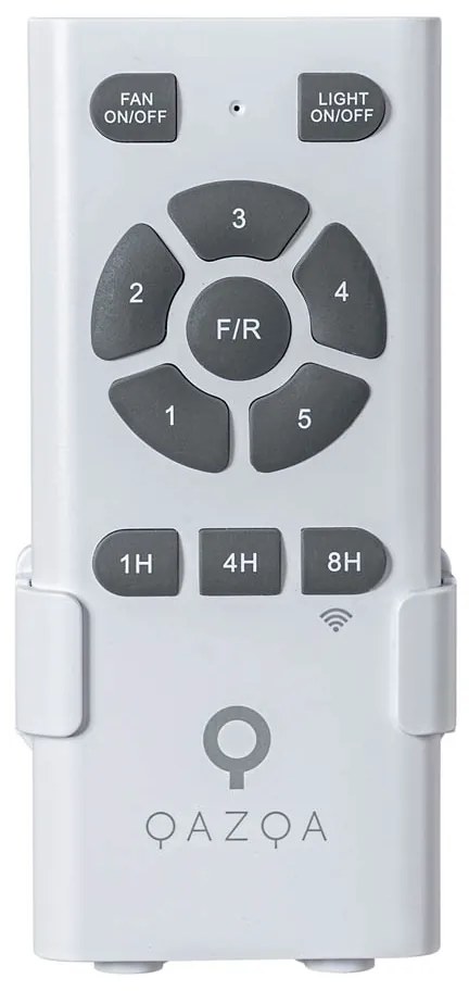 Ventilatore da soffitto bianco 132 cm con LED dimmerabile e telecomando - Sofio