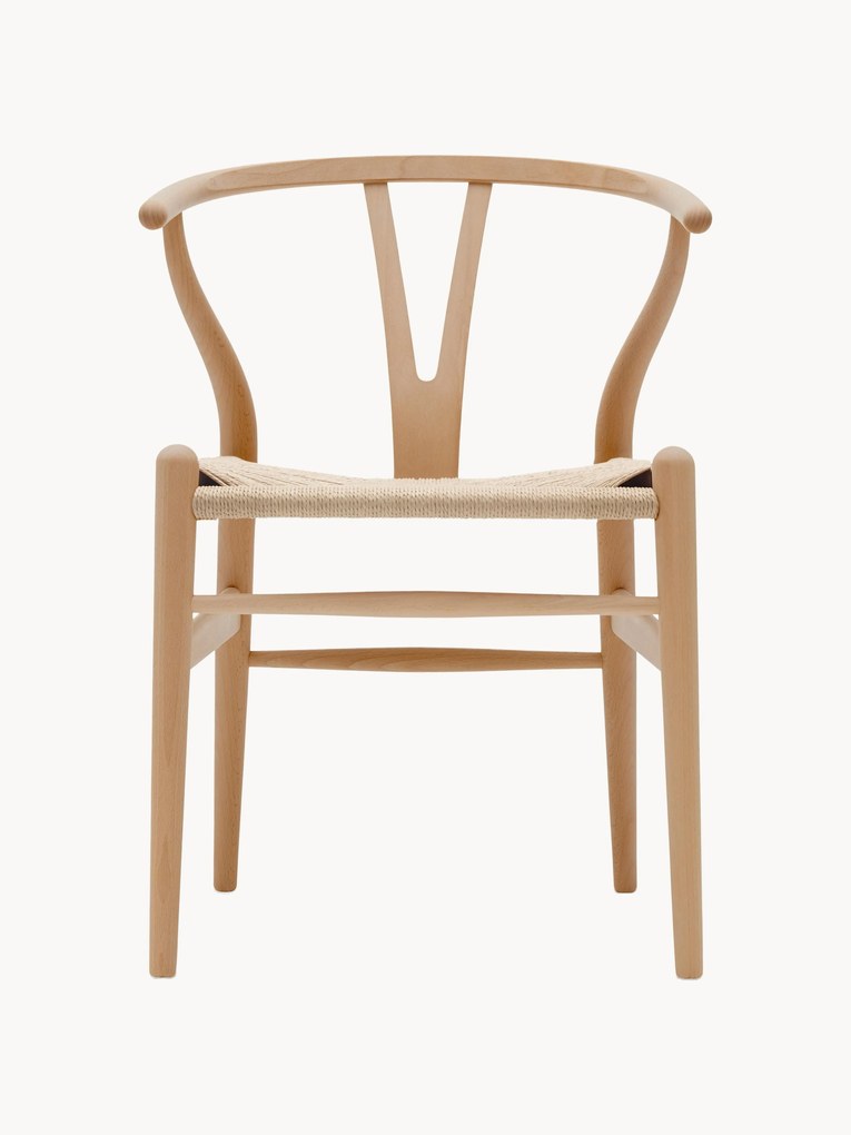 Sedia in legno con seduta intrecciata CH24 Wishbone Chair