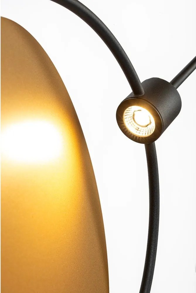 Lampadario dimmerabile a LED in giallo ocra e nero Sirius - Zuiver